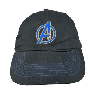 Marvel Avengers Snapback Hat Black One Size Embroidered 5 Panel